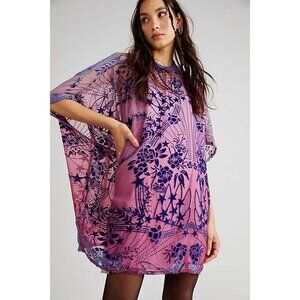 Free People Shooting Star T Shirt Mini Dress Womens S Futuristic Galaxy 90s